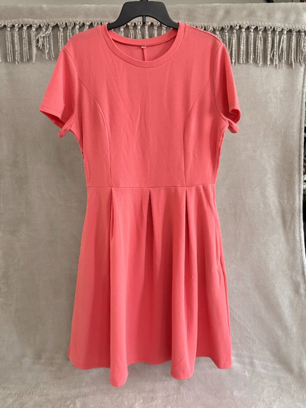 Brandless Dress (Coral Pink)